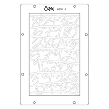 Sizzix Stencils Set by 49 & Market / Vicki Boutin - Words and Numbers (A5)